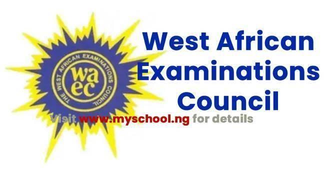 WAEC logo alongside the words "West African Examinations Council," representing the examination body that conducts the WASSCE for secondary school students in West Africa.