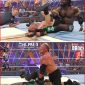 Oba Femi celebrates after defeating Brock Lesnar in the Hell in a Cell match at WWE SummerSlam 2026.