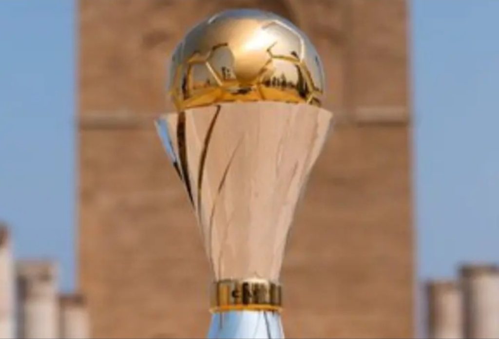 WAFCON 2026 trophy displayed ahead of the Women’s Africa Cup of Nations quarter-finals.