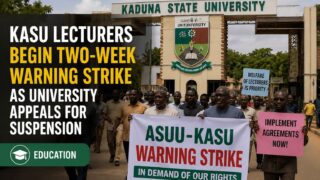 KASU lecturers begin two-week warning strike over unresolved demands at Kaduna State University.